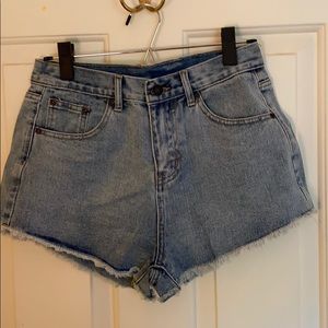 blue jeans shorts
